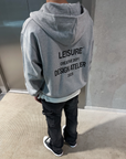 ZIP HOODIE - GREY/BLACK